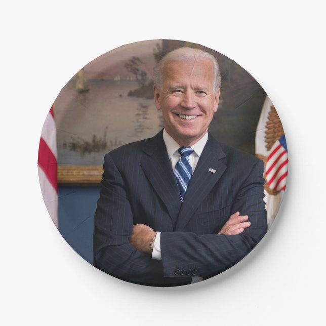 Assiettes En Carton Le vice-président Joe Biden de la présidence Obama (Devant)
