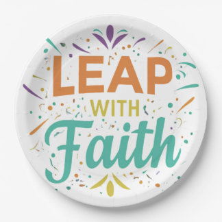 Assiettes En Carton Leap with Faith