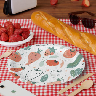 Assiettes En Carton Légumes à main