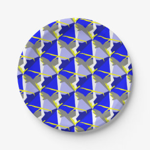 Assiettes En Carton L'énergie artistique Abstraite