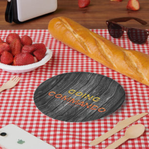 Assiettes En Carton L'énergie brute de SlipperyJoe's allant commando d