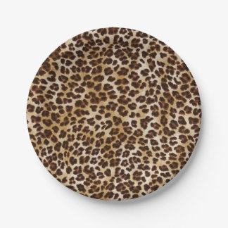 Assiettes En Carton Leopard Paper