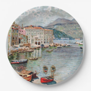 Assiettes En Carton Les années 1920 Menton, la Côte d'Azur de Vintage