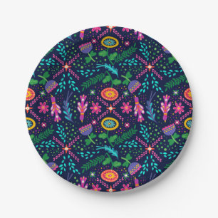 Assiettes En Carton Les couleurs vives de l'art populaire mexicain