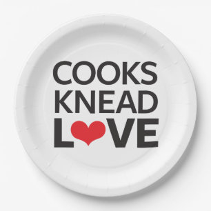 Assiettes En Carton Les cuisiniers malaxent l'amour