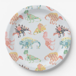 Assiettes En Carton Les dinosaures de Nomi 9 po. Plaques de fête