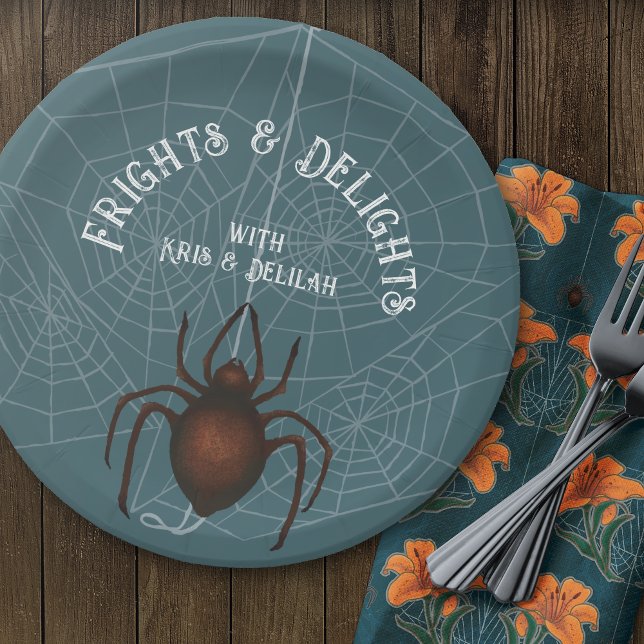 Assiettes En Carton Les frayeurs et les délices Plaques d'Halloween (Frights and Delights Halloween Plates-Coordinating Designs Create the Perfect Look.)