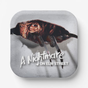 Assiettes En Carton Les Griffes de la nuit   Freddy Krueger Peeking