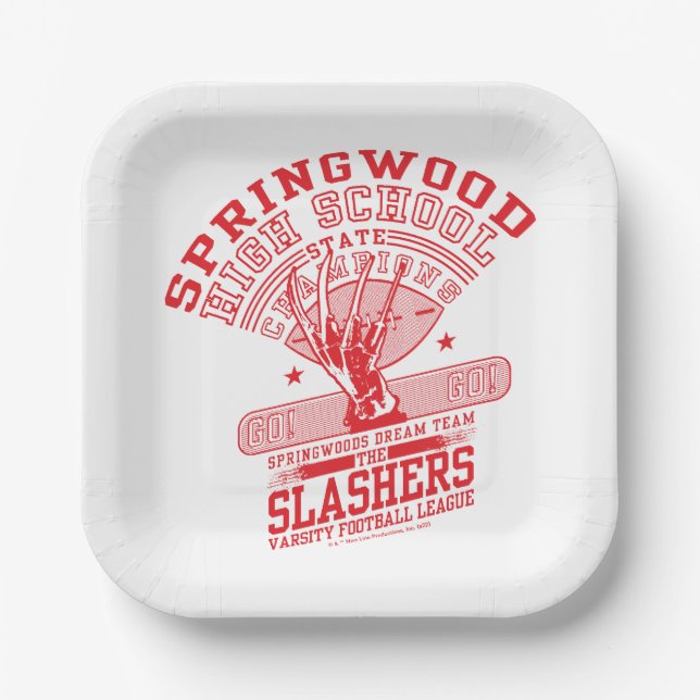 Assiettes En Carton Les Griffes de la nuit | Springwood High (Recto)