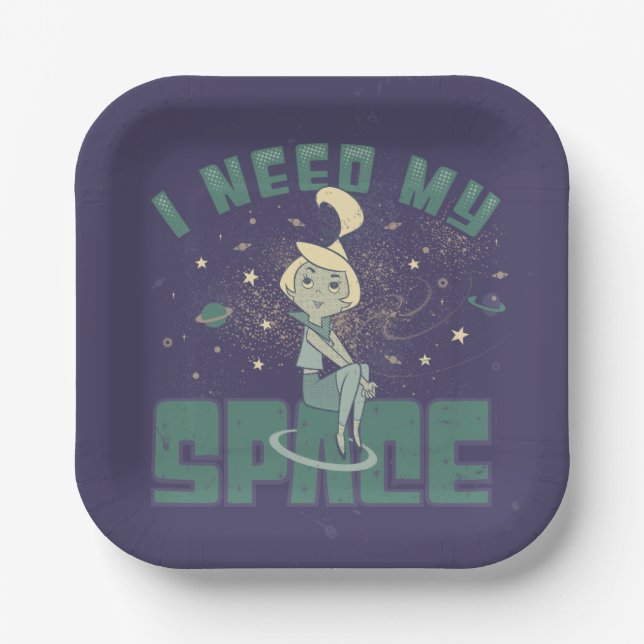 Assiettes En Carton Les Jetsons | J'Ai Besoin De Mon Espace (Recto)