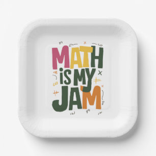 Assiettes En Carton Les maths funky sont mon truc, premier jour de ren