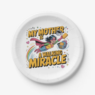 Assiettes En Carton Les mères sont des anges qui nous soulèvent quand 