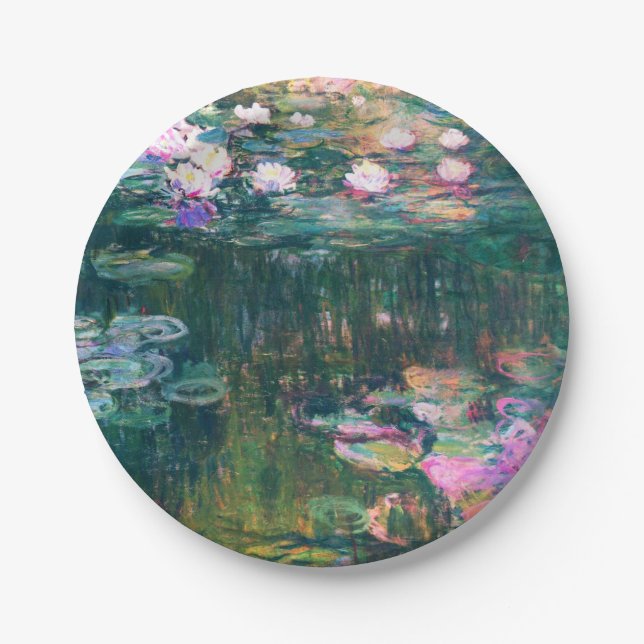 Assiettes En Carton Les nénuphars de Monet (Devant)