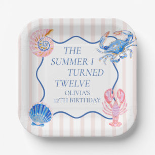 Assiettes En Carton L'été où j'ai eu douze ans Fête d'anniversaire côt