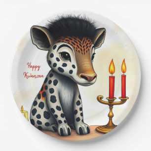 Assiettes En Carton L'ethnie africaine Kwanzaa les animaux sauvages dé