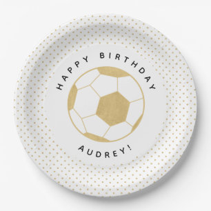 Assiettes En Carton L'étoile du football folâtre la célébration da