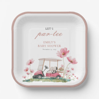 Assiettes En Carton Let's Par-tee Golf Baby Shower Paper Plate