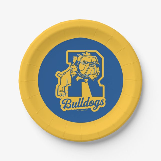 Assiettes En Carton Letterman Riverdale Bulldogs (Devant)