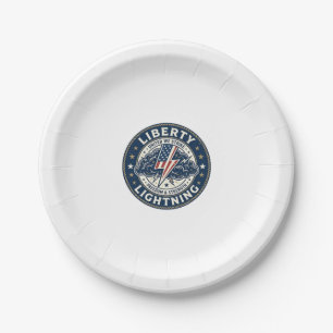 Assiettes En Carton Liberté Foudre Patriotique Tempête Patriotique Lum