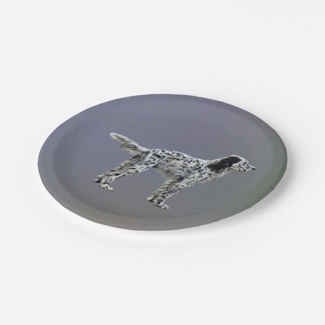 Assiettes En Carton Liewellin Setter (Angle)