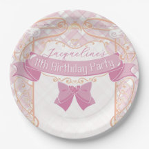 Light Pink Art Nouveau Princess Birthday