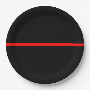 Assiettes En Carton L'instruction Symbolic Thin Red Line