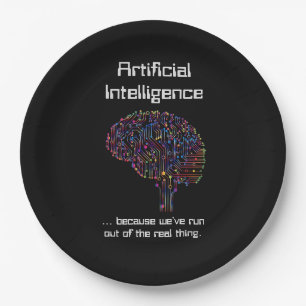 Assiettes En Carton L'intelligence artificielle contre la réalité