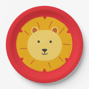 Assiettes En Carton Lion Birthday Kids Room Wall Art Plaques de papier
