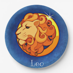 Assiettes En Carton Lion_Signe_Zodiac