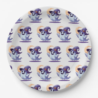 Assiettes En Carton little ghost wandering through the night