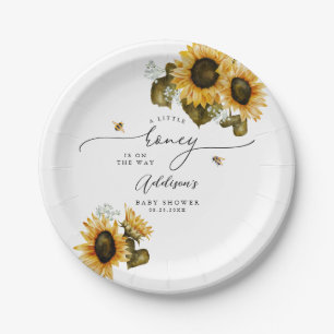 Assiettes En Carton Little Honey Bee Baby shower