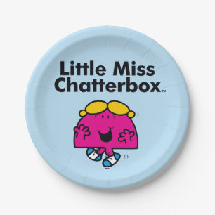 Assiettes En Carton Little Miss Little Miss Chatterbox est si chatty
