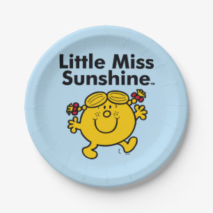 Assiettes En Carton Little Miss   Little Miss Sunshine est un rayon de