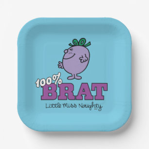 Assiettes En Carton Little Miss Naughty 100% Brat