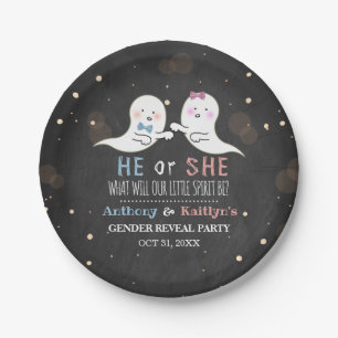 Assiettes En Carton Little Spirit Halloween Fantômes Genre Reveval Par