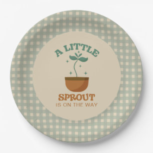 Assiettes En Carton Little Sprouts Garden Party Baby shower