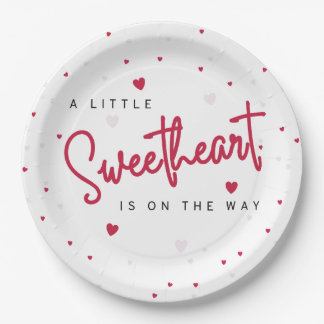 Assiettes En Carton Little Sweetheart - Saint Valentin