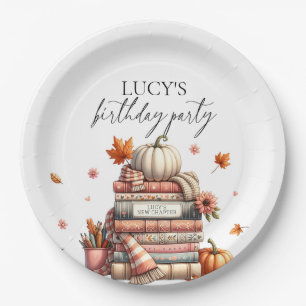Assiettes En Carton Livre d'automne Chapitre un automne fête d'anniver