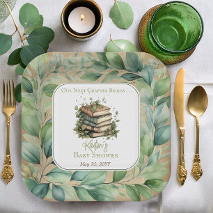 Assiettes En Carton Livres Notre prochain chapitre commence le Baby sh