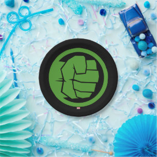 Assiettes En Carton Logo de l'Incroyable Hulk