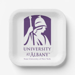 Assiettes En Carton Logo de l'Université d'Albany