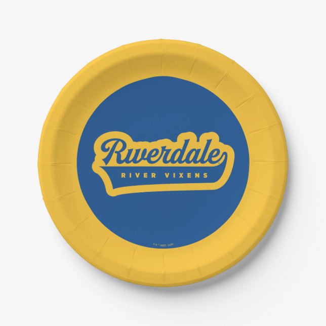 Assiettes En Carton Logo de Riverdale River Vixens (Devant)