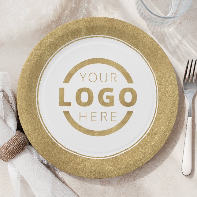 Assiettes En Carton Logo d'entreprise personnalisé Parti d'entreprise  (Créateur téléchargé)