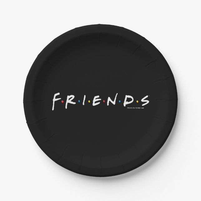 Assiettes En Carton Logo FRIENDS™ (Devant)