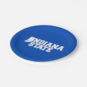 Assiettes En Carton Logo Indiana State