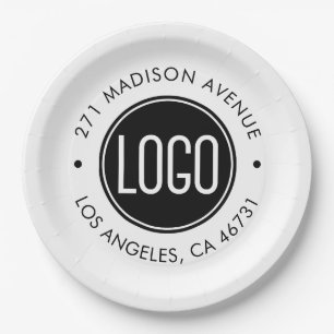Assiettes En Carton Logo personnalisé