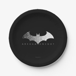 Assiettes En Carton Logo Pixel Batman Arkham Knight