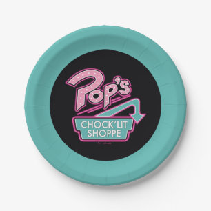 Assiettes En Carton Logo rose du magasin Chock'Lit de Pop