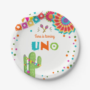 Assiettes En Carton L'ONU mexicaine de Succulent de cactus de plaques