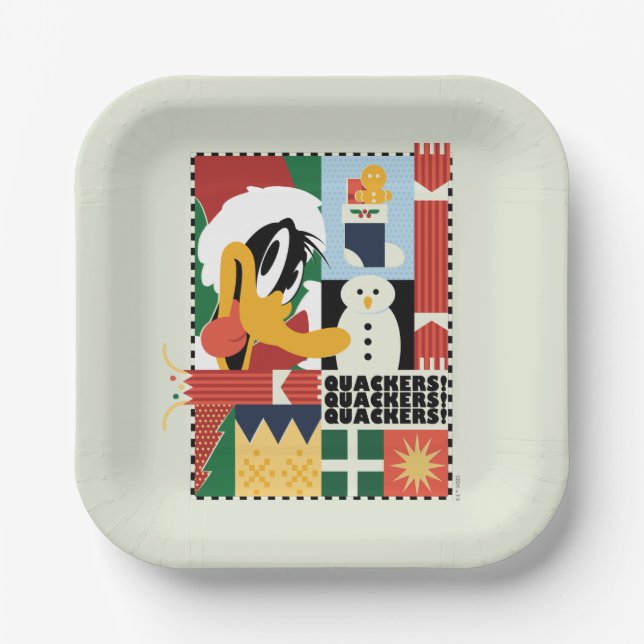 Assiettes En Carton LOONEY TUNES™ DAFFY DUCK™ Vacances (Recto)